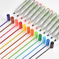 68 X EOOUOOIP DRY ERASE MARKERS, COLOURED WHITEBOARD MARKERS BULK ASSORTED COLORS LOW-ODOUR INK, SCHOOL AND OFFICE SUPPLIES, SET OF 12 ASSORTED COLOURS - TOTAL RRP £486: LOCATION - G RACK