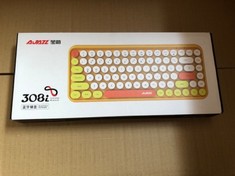QTY OF ASSORTED ITEMS TO INCLUDE  BLUETOOTH KEYBOARD. ORANGE/YELLOW.: LOCATION - G RACK