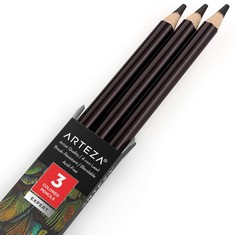 102 X ARTEZA COLOURING PENCILS, PACK OF 3, A119 BURNT UMBER, SOFT WAX-BASED CORES, IDEAL FOR DRAWING, SKETCHING, SHADING & COLOURING - TOTAL RRP £339: LOCATION - A