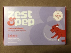 17 X ZEST AND PEP LIFELONG WELLBEING FOR HAPPY HEALTHY PETS CHEWABLE SUPPLEMENTS RRP £254: LOCATION - A