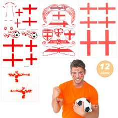QTY OF ASSORTED ITEMS TO INCLUDE ENGLAND TATTOO STICKER SHEETS RRP £101: LOCATION - A