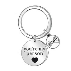 41 X LOVER KEYCHAIN GIFT,YOU'RE MY PERSON KEYRING KEY CHAIN RING FOR GIRLFRIEND BOYFRIEND HUSBAND WIFE GIFT - TOTAL RRP £307: LOCATION - C