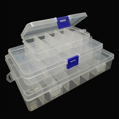 QTY OF ITEMS TO INCLUDE COMMENT ADJUSTABLE TACKLE BOX RRP £290: LOCATION - C