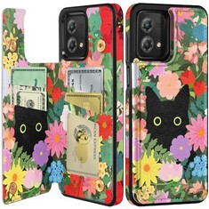 23 X KOKADI FOR MOTO G STYLUS 5G 2023 WALLET CASE WITH CARD HOLDER FOR WOMEN MEN GIRLS, FLORAL CAT PATTERN KICKSTAND MAGNETIC CLASP LEATHER PHONE CASES FOR G STYLUS 5G 2023 - TOTAL RRP £249: LOCATION