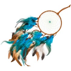 19 X BAYLINKS DREAM CATCHER,INDIAN VINTAGE STYLE DREAMCATCHER CHARM WITH FEATHER CRUSHED STONES FOR GIRLS BOYS HOME DECOR - TOTAL RRP £117: LOCATION - A