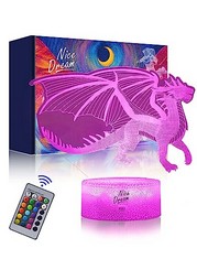 14X NICE DREAMS 3D LAMP ILLUSIONS DRAGON NIGHT NIGHT RRP £ 128: LOCATION - D