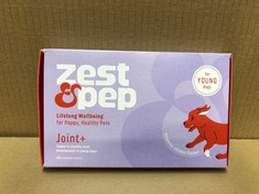 9X ZEST AND PEP LIFELONG WELLBEING FOR A HAPPY HEALTHY PET CHEWABLE SUPPLEMENTS RRP £ 134: LOCATION - A
