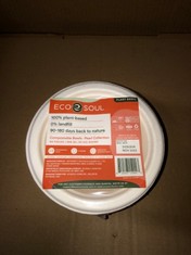 QTY OF ITEMS TO INCLUDE ECO SOUL 100 PERCENT PLANT BASED PLATES RRP £250: LOCATION - D