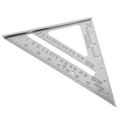 33 X H-LYU 7 INCH SQUARE TRIANGLE RULER METAL SPEED ANGLE PROTRACTOR LAYOUT MEASUREMENT TOOL FOR WOODWORKING ENGINEER CARPENTER - TOTAL RRP £165: LOCATION - A