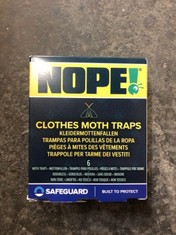 QTY OF ITEMS TO INCLUDE NOPE CLOTHES MOTH TRAPS RRP £300: LOCATION - D