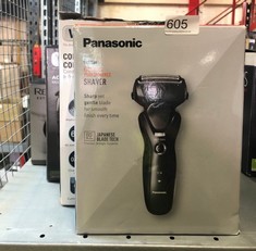 QTY OF ITEMS TO INCLUDE PANASONIC ES-RT37 WET AND DRY RECHARGEABLE ELECTRIC 3-BLADE SHAVER FOR MEN (100-240 V): LOCATION - E