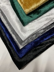 QTY OF ASSORTED ITEMS TO INCLUDE NOVATO TEXTILES POLYCO CRUSHED VELVET RRP £280: LOCATION - A