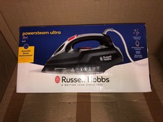 QTY OF ITEMS TO INCLUDE RUSSELL HOBBS POWERSTEAM ULTRA IRON : LOCATION - E