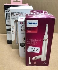 QTY OF ITEMS TO INCLUDE PHILIPS EYEBROW PEN TRIMMER SERIES 4000: LOCATION - A