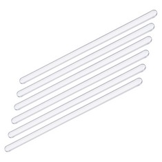 QTY OF ITEMS TO INCLUDE SOURCING MAP BOROSILICATE GLASS STICK 5.91" LENGTH 6MM DIA STIR ROD MIXING TOOLS WITH BOTH ENDS ROUND FOR LAB KITCHEN SCIENCE 6PCS:: LOCATION - C RACK