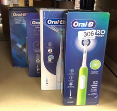 QTY OF ITEMS TO INCLUDE ORAL-B PRO JUNIOR KIDS ELECTRIC TOOTHBRUSH, GIFTS FOR KIDS, 1 TOOTHBRUSH HEAD, 3 MODES WITH KID-FRIENDLY SENSITIVE MODE, FOR AGES 6+, 2 PIN UK PLUG, GREEN: LOCATION - C RACK