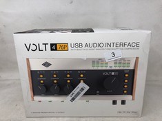 VOLT 4 76P USB AUDIO INTERFACE WITH BUILT-IN CLASSIC ANALOG TONE SHAPING & COMPRESSION MODEL VOLT 4 476P WW RRP £355: LOCATION - A