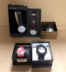 QTY OF ITEMS TO INCLUDE T&J STRETCH BAND WRIST WATCH: LOCATION - E RACK