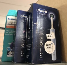 QTY OF ITEMS TO INCLUDE PHILIPS SONICARE FOR KIDS ELECTRIC TOOTHBRUSH WITH BLUETOOTH, COACHING APP, 2 BRUSH HEADS, 2 MODES AND 8 STICKERS FOR CUSTOMISATION - HX6322/04: LOCATION - E RACK