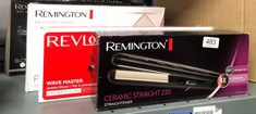 QTY OF ITEMS TO INCLUDE REMINGTON CERAMIC HAIR STRAIGHTENER - SLIM LONGER LENGTH 110MM FLOATING PLATES WITH ANTI-STATIC/TOURMALINE IONIC COATING FOR SMOOTH GLIDE, FAST 15 SECOND HEAT UP, HEAT PROOF P