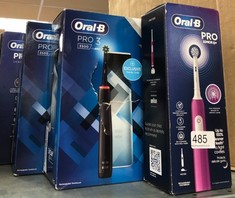 QTY OF ITEMS TO INCLUDE ORAL-B PRO JUNIOR KIDS ELECTRIC TOOTHBRUSH, GIFTS FOR KIDS, 1 TOOTHBRUSH HEAD, 3 MODES WITH KID-FRIENDLY SENSITIVE MODE, FOR AGES 6+, 2 PIN UK PLUG, PURPLE: LOCATION - E RACK