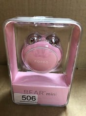 FOREO BEAR MINI TARGETED MICROCURRENT FACE LIFT DEVICE | DOUBLE CHIN REDUCER | FACE SCULPTOR & JAW EXERCISER | IMMEDIATELY VISIBLE NON-INVASIVE FACE LIFT | PEARL PINK.: LOCATION - E RACK