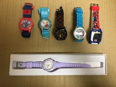 QTY OF ITEMS TO INCLUDE SPIDER-MAN KIDS SMART WATCH: LOCATION - F RACK