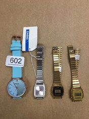 QTY OF ITEMS TO INCLUDE WOMENS CASIO GOLD WATCH: LOCATION - F RACK