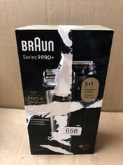 BRAUN SERIES 9 PRO ELECTRIC SHAVER WITH 4+1 HEAD, ELECTRIC RAZOR FOR MEN WITH PROLIFT TRIMMER, CHARGING STAND & TRAVEL CASE, SONIC TECHNOLOGY, UK 2 PIN PLUG, 9417S, SILVER, RATED WHICH? BEST ON TEST.