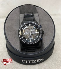 MENS CITIZEN ECO DRIVE PERPETUAL CHRONO WATCH RRP £500: LOCATION - G RACK