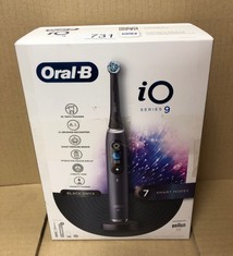 ORAL-B IO9 ELECTRIC TOOTHBRUSHES FOR ADULTS, GIFTS FOR WOMEN / MEN, APP CONNECTED HANDLE, 1 TOOTHBRUSH HEAD & CHARGING TRAVEL CASE, 7 MODES WITH TEETH WHITENING, 2 PIN UK PLUG, BLACK.: LOCATION - H R