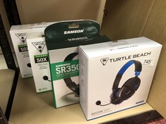 QTY OF ITEMS TO INCLUDE TURTLE BEACH RECON 50P GAMING HEADSET FOR PS5, PS4, XBOX SERIES X|S, XBOX ONE, NINTENDO SWITCH, & PC: LOCATION - H RACK