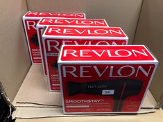 QTY OF ITEMS TO INCLUDE REVLON SMOOTHSTAY COCONUT OIL-INFUSED HAIR DRYER (2000 WATTS, 2 ACCESSORIES FOR STYLING VERSATILITY: DIFFUSER & CONCENTRATOR COMB, CERAMIC TOURMALINE IONIC TECHNOLOGY) RVDR531