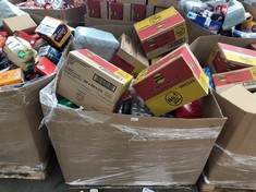 PALLET OF ASSORTED FOOD AND DRINK ITEMS TO INCLUDE WALKERS READY SALTED CRISPS SOME ITEMS MAY BE PAST BBE : LOCATION - FLOOR(COLLECTION OR OPTIONAL DELIVERY AVAILABLE)