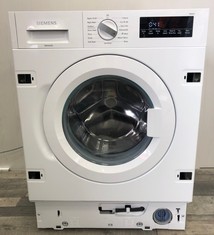 SIEMENS ISENSORIC INTEGRATED WASHING MACHINE MODEL W14W502GB - RRP £799: LOCATION - FRONT FLOOR (COLLECTION OR OPTIONAL DELIVERY AVAILABLE)