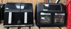 QTY OF ASSORTED AIRFRYERS TO INCLUDE SALTER TWIN AIRFRYER  : LOCATION - A RACK(COLLECTION OR OPTIONAL DELIVERY AVAILABLE)