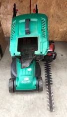 QTY OF GARDEN ITEMS TO INCLUDE QUALCAST CORDED LAWNMOWER : LOCATION - A RACK(COLLECTION OR OPTIONAL DELIVERY AVAILABLE)