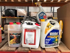 QTY OF ASSORTED LIQUIDS TO INCLUDE ROUNDUP WEED KILLER 3L - COLLECTION ONLY - LOCATION A RACK