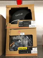 BOLLE JULIET WINTER SPORTS HELMET SIZE 54-58CM + BOLLE QUIZ VISOR WINTER SPORTS HELMET SIZE 49-52CM : LOCATION - A RACK