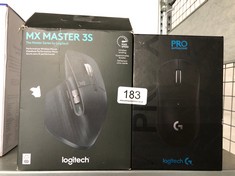 QTY OF ITEMS TO INCLUDE LOGITECH MX MASTER 3S - WIRELESS PERFORMANCE MOUSE WITH ULTRA-FAST SCROLLING, ERGONOMIC, 8K DPI, GLASS TRACKING, SILENT CLICKS, USB-C, BLUETOOTH, WINDOWS, LINUX, CHROME - DARK