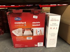 QTY OF ITEMS TO INCLUDE FINE ELEMENTS DOUBLE SIZE ELECTRIC HEATED BLANKET: LOCATION - C RACK