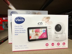 VTECH VM924 VIDEO BABY MONITOR WITH CAMERA, PAN & TILT, BABY MONITOR WITH 5" LCD SCREEN,UP TO 17 HRS BATTERY LIFE,1.33X ZOOM,NIGHT VISION,300M LONG RANGE,SOOTHING SOUNDS,2-WAY TALK,SECURED TRANSMISSI