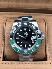 MENS WILLIAM JOURDAIN ULTRA DIVER - NH35 AUTOMATIC MOVEMENT - 200M WATER RESISTANT - STAINLESS STEEL CASE & STRAP - SAPPHIRE CRYSTAL - GIFT BOX INCLUDED: LOCATION - TOP 50