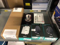 QTY OF ITEMS TO INCLUDE LOGITECH MX MASTER 2S WIRELESS MOUSE WITH FLOW CROSS-COMPUTER CONTROL AND FILE SHARING FOR PC AND MAC, GREY: LOCATION - C RACK