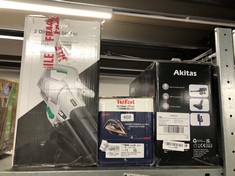 QTY OF ITEMS TO INCLUDE TEFAL ULTIMATE PURE STEAM IRON, 260G/MIN STEAM BOOST, 350ML WATER TANK, 3M POWER CORD, 3100W, BLACK AND ROSE GOLD, FV9845: LOCATION - C RACK