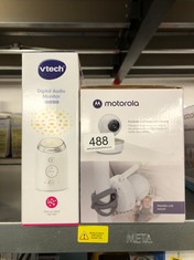 MOTOROLA NURSERY VM 855 CONNECTED WIFI VIDEO BABY MONITOR - WITH MOTOROLA NURSERY APP AND 5-INCH PARENT UNIT - NIGHT VISION, TEMPERATURE AND TWO-WAY TALK + VTECH AM706-1W DIGITAL AUDIO MONITOR : LOCA