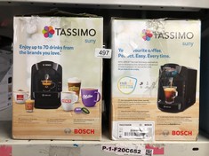 2 X BOSCH TASSIMO SUNY COFFEE MACHINE : LOCATION - D RACK