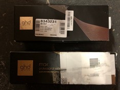 GHD ORIGINAL - HAIR STRAIGHTENER, ICONIC CERAMIC FLOATING PLATES WITH SMOOTH GLOSS COATING FOR LASTING RESULTS WITH NO EXTREME HEAT, 30 SECOND HEAT UP TIME + GHD MAX PROFESSIONAL WIDE PLATE STYLER: L