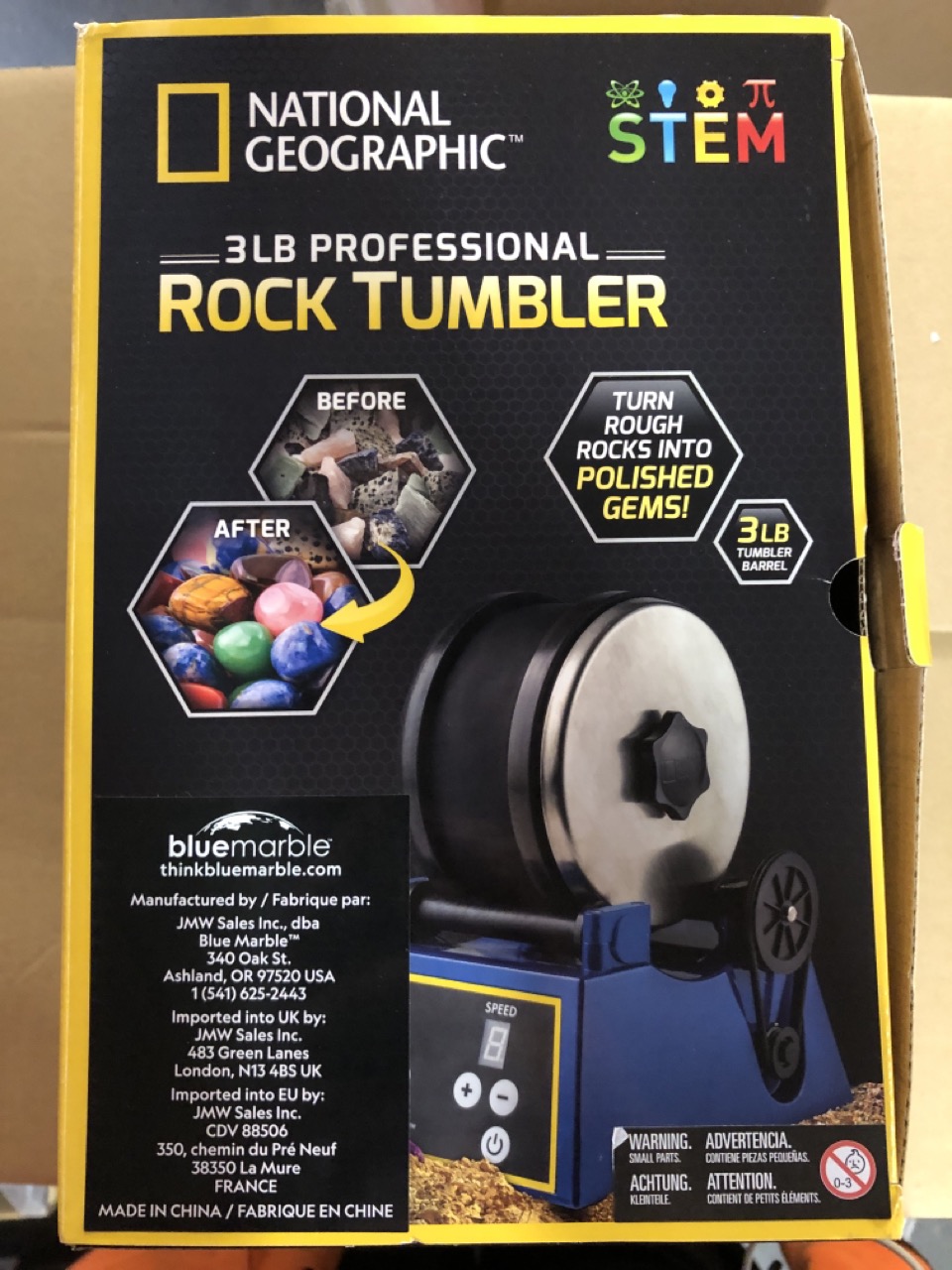 John Pye Auctions NATIONAL GEOGRAPHIC ROCK TUMBLER KIT 1.36 KG