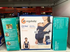 QTY OF ITEMS TO INCLUDE INFANTINO - FLIP ADVANCED 4-IN-1 CARRIER WITH BIB - ERGONOMIC - CONVERTIBLE - FACE-IN AND FACE-OUT - FRONT AND BACK - CARRY FOR NEWBORNS AND OLDER BABIES - 8-32 LBS / 3.6-14.5